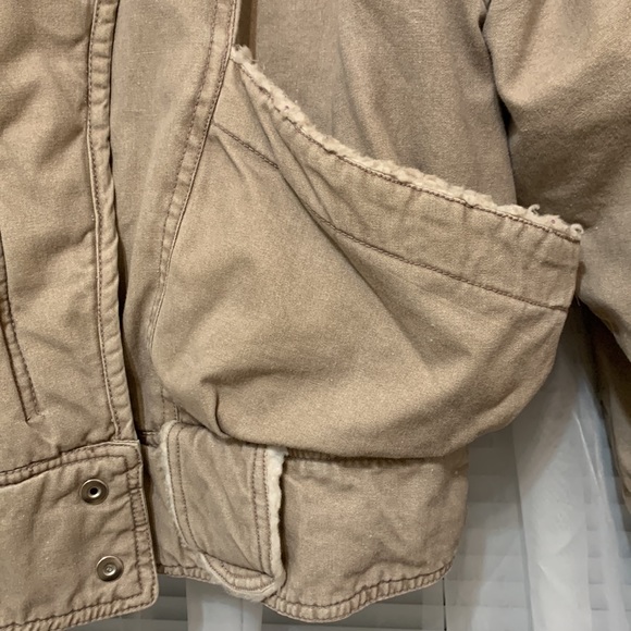 Esprit Spirt Vintage Bomber jacket Sherpa Collar size L RARE FIND - Picture 4 of 9